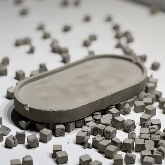 Minimalist concrete base for modern decor styling